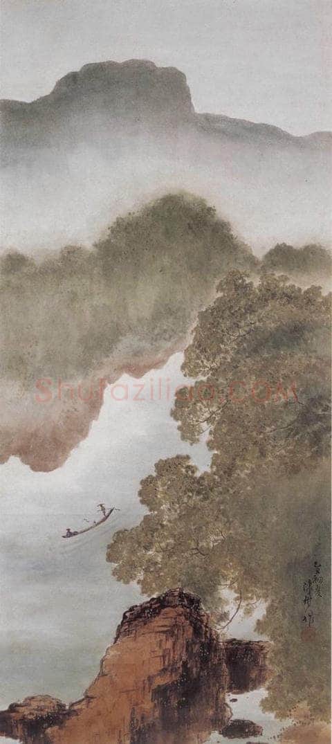 1925 陈树人 《载鹤图》 书画作品