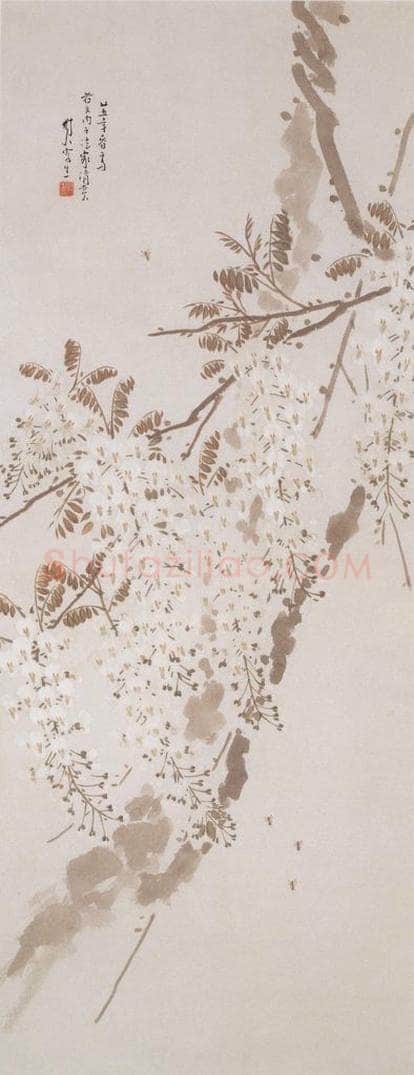 1936 陈树人 《银藤》 书画作品