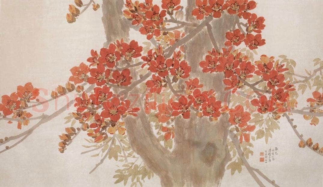 1942 陈树人 《春光》 书画作品