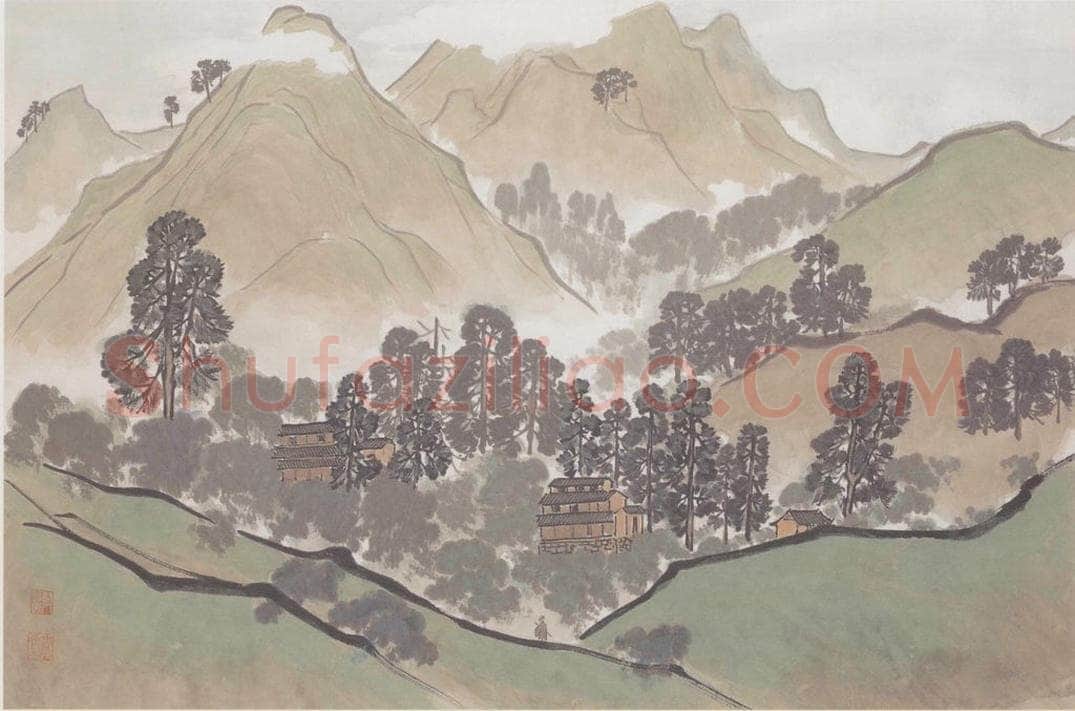  陈树人 《山水》 书画作品
