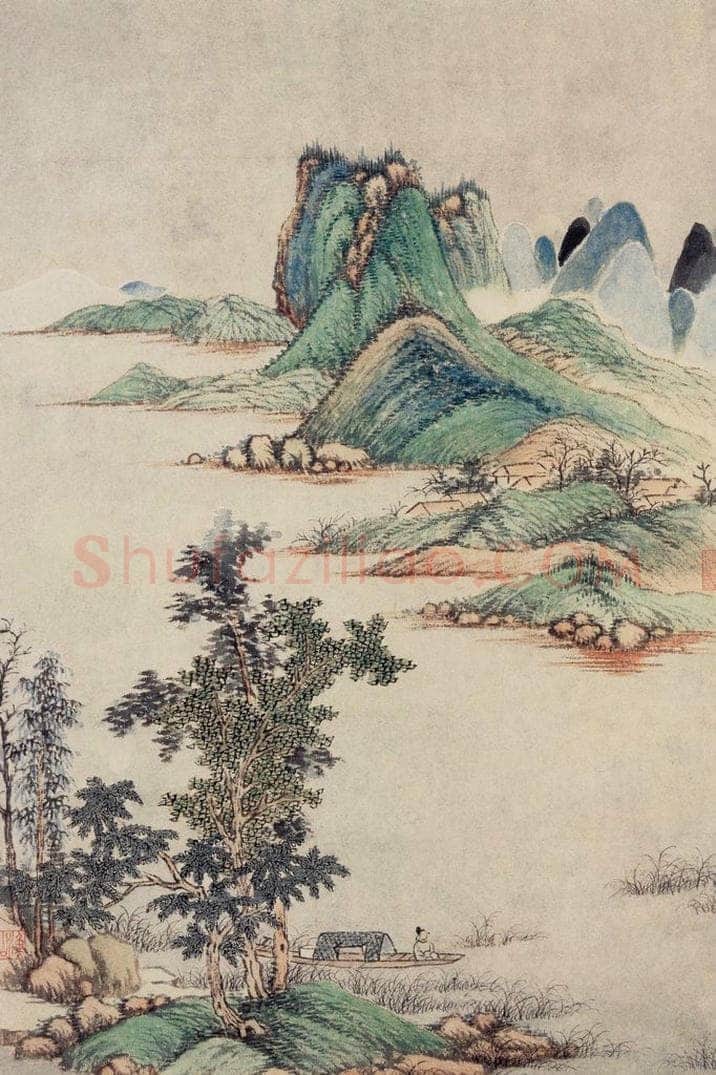 清 吴历 仿古山水册 书画作品