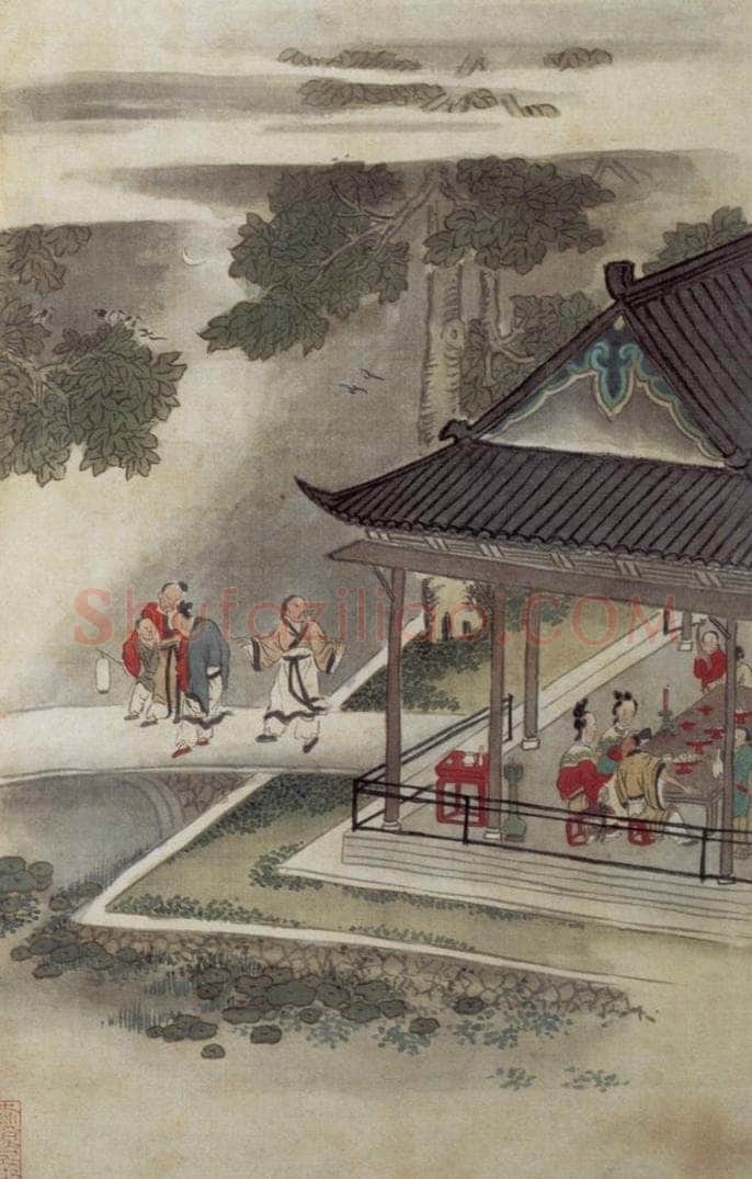 清 吴历 人物故事图册 书画作品