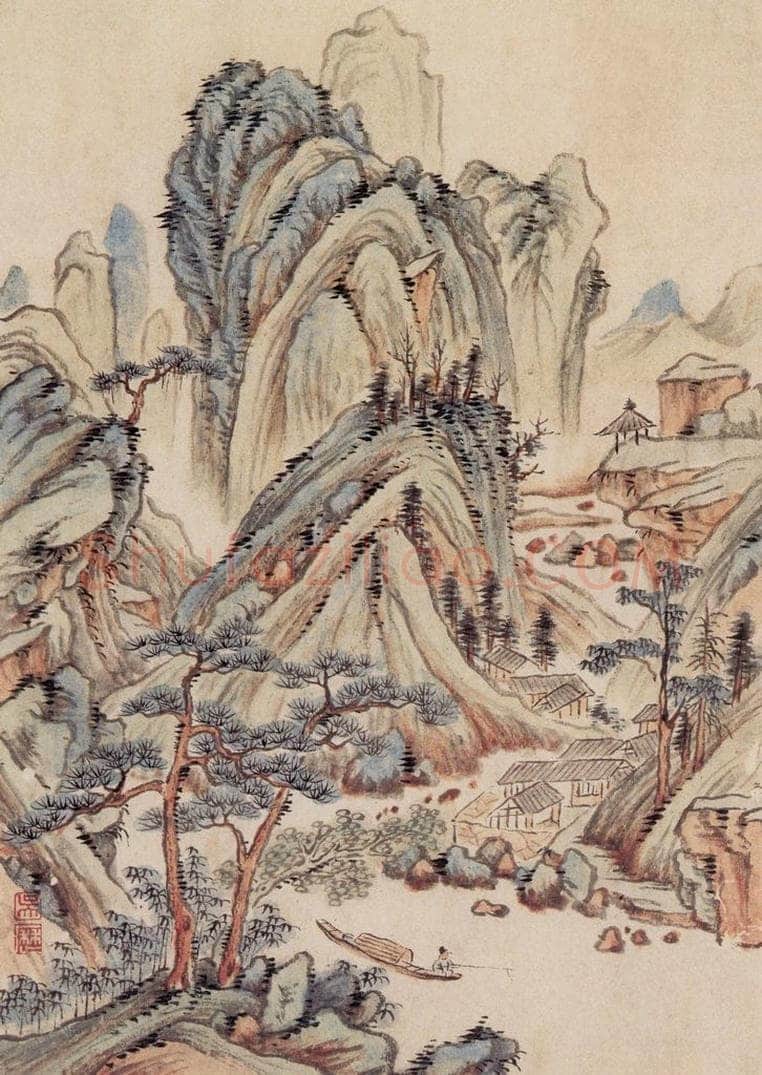 清 吴历 仿古山水册 书画作品