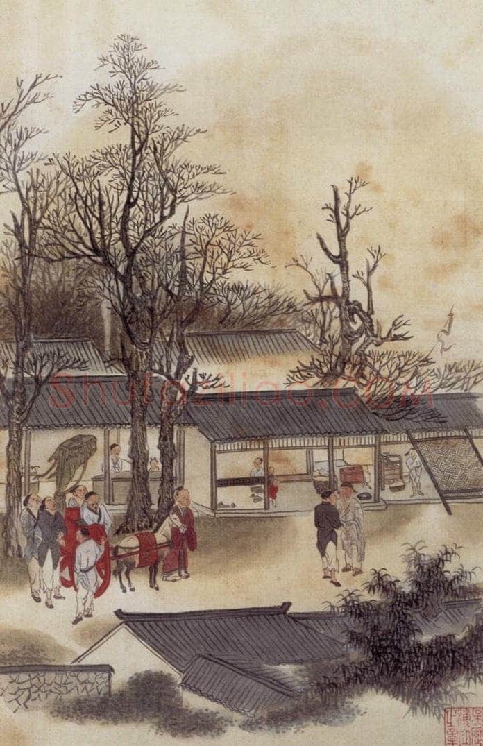 清 吴历 人物故事图册 书画作品