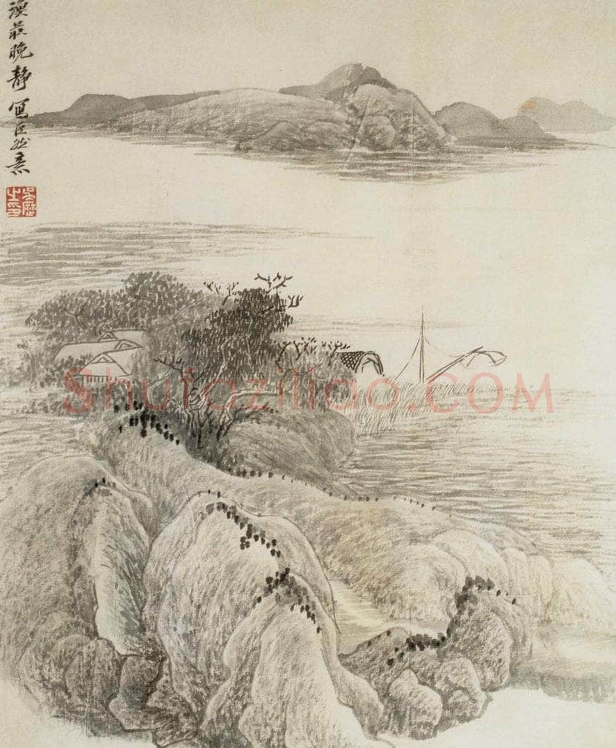 清 吴历 仿古山水图册 书画作品