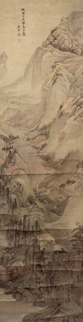 清 吴历 仿古山水四屏 书画作品