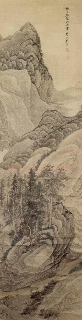 清 吴历 仿古山水四屏 书画作品