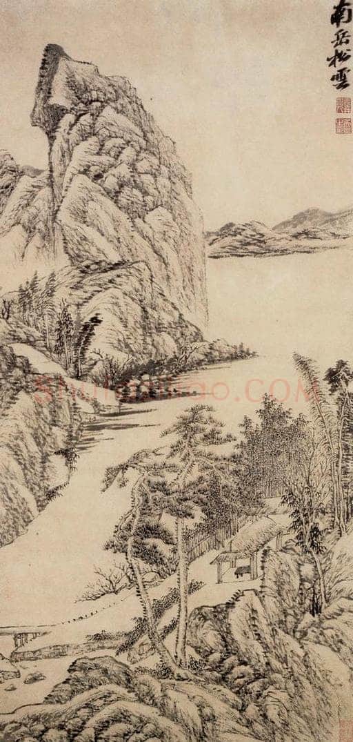 清 吴历 南岳松云图轴 书画作品