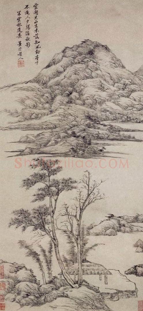 清 吴历 云林遗意图轴 书画作品