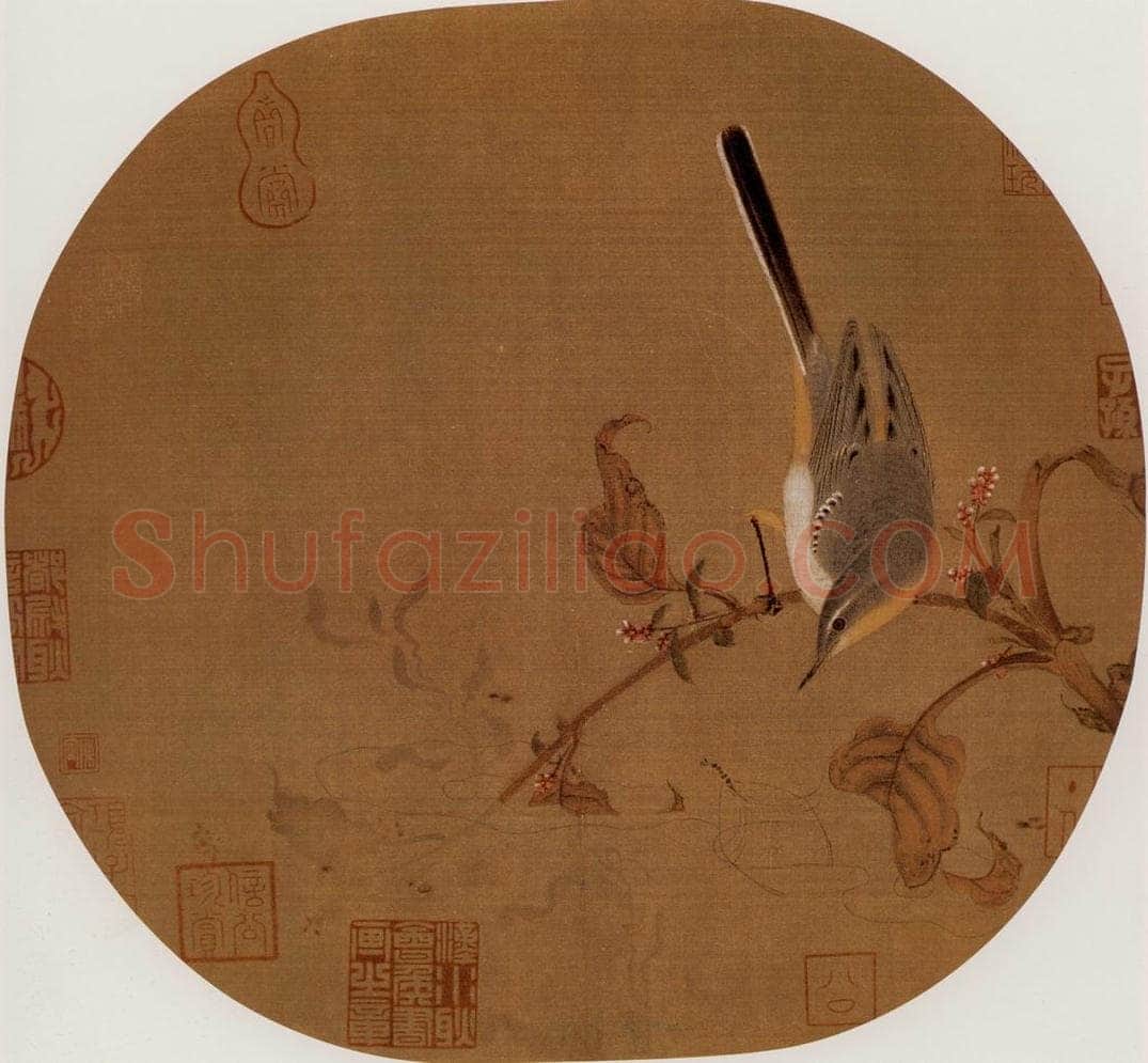 宋 伕名 红蓼水禽图 书画作品