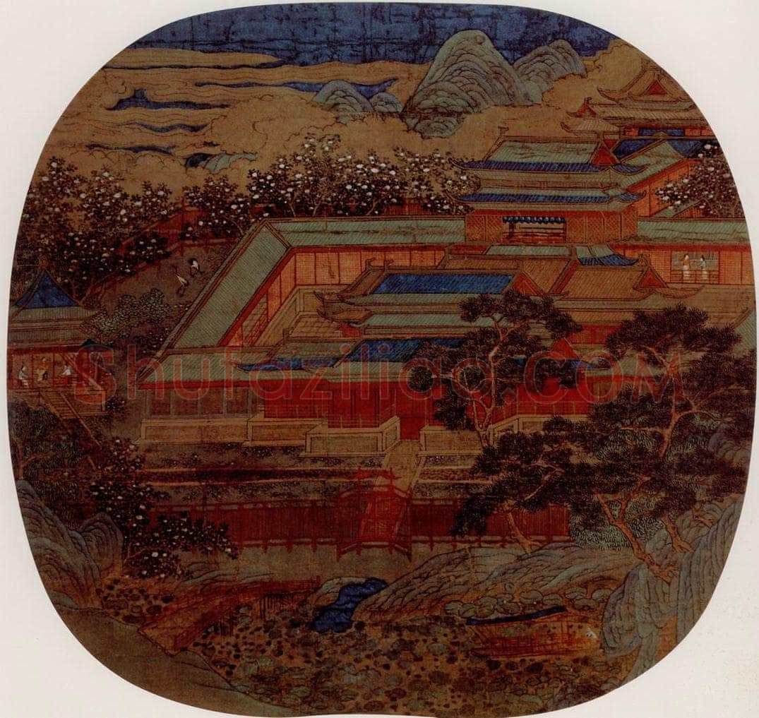 宋 伕名 曲院莲香图 书画作品