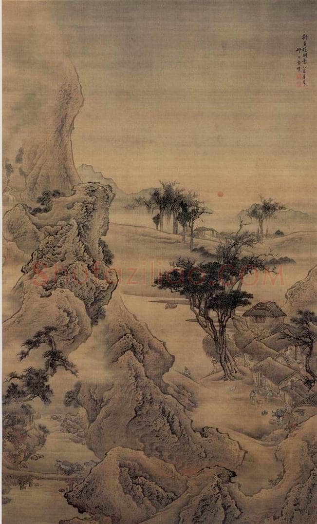 清 袁耀 拟页暄图意 书画作品