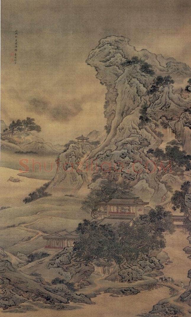 清 袁耀 山雨欲来 书画作品