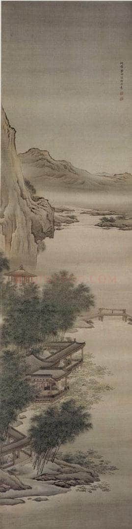 清 袁耀 山水人物条屏 书画作品