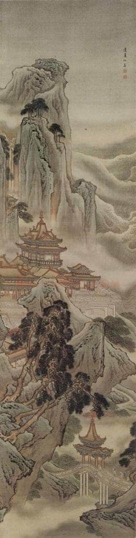 清 袁耀 山水人物条屏 书画作品