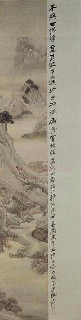 清 袁耀 山水人物条屏 书画作品