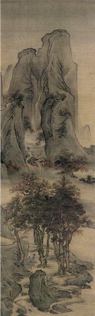 清 袁江 山水人物 书画作品