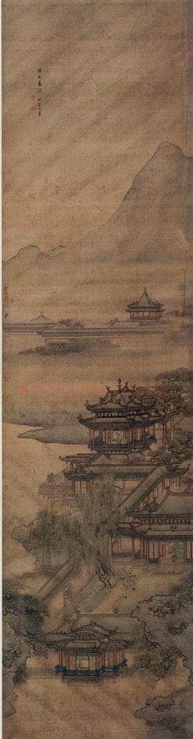 清 袁耀 山水条屏 书画作品
