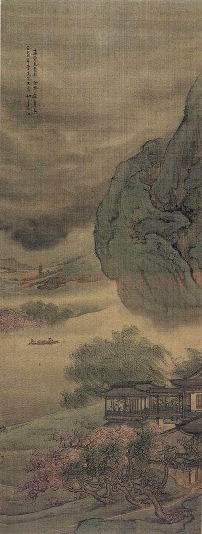 清 袁江 春雷起蛰龙 书画作品