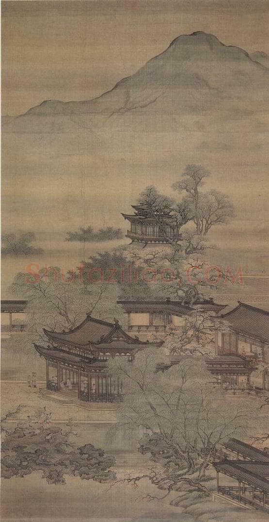清 袁江 郭汾阳富贵寿考图 书画作品