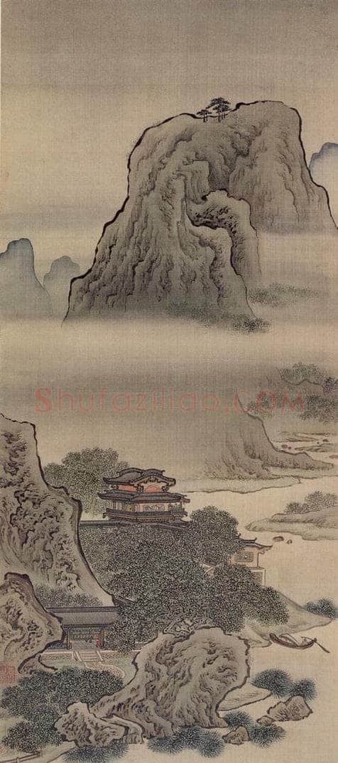 清 袁江 仙山楼阁 书画作品