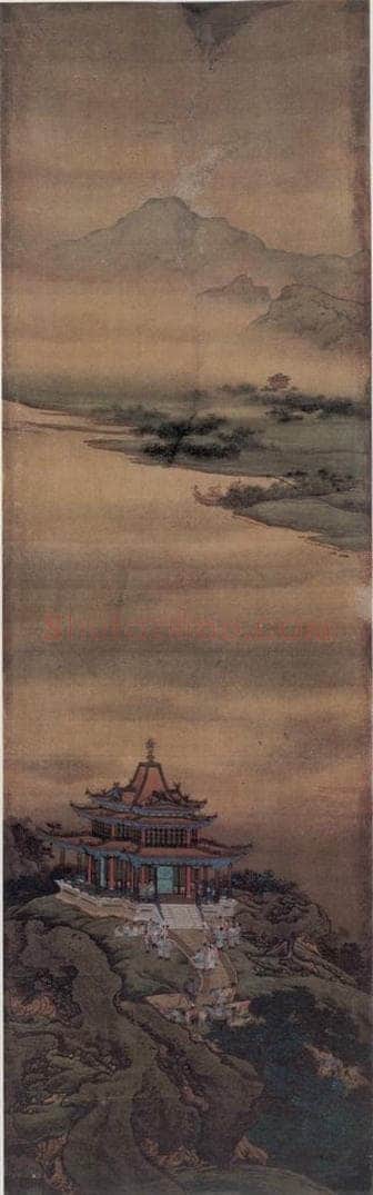 清 袁江 阿房宫图屏 书画作品