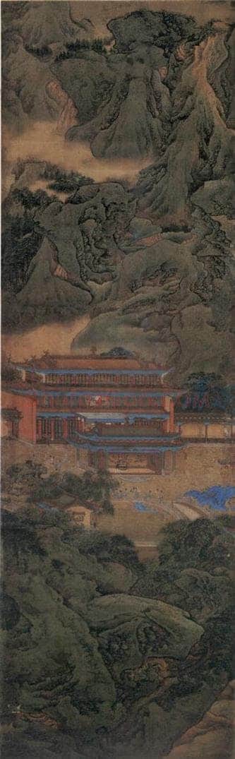 清 袁江 阿房宫图屏 书画作品