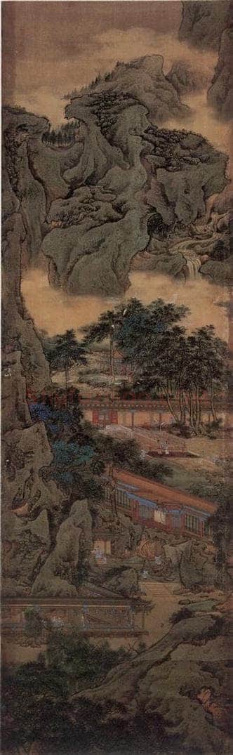 清 袁江 阿房宫图屏 书画作品