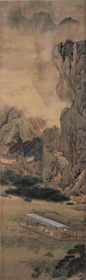 清 袁江 阿房宫图屏 书画作品