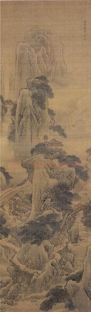 清 袁耀 蜀栈连云图 书画作品