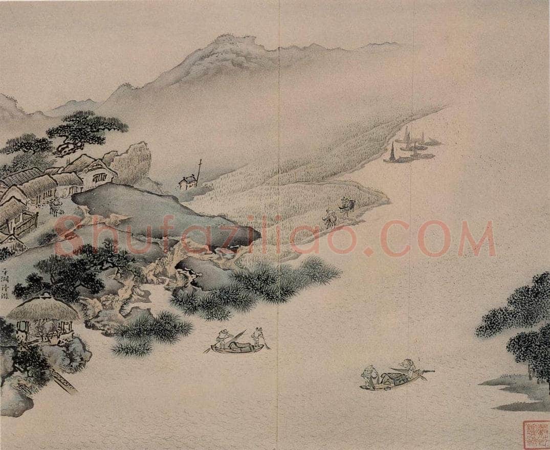 清 袁耀 山水册 书画作品