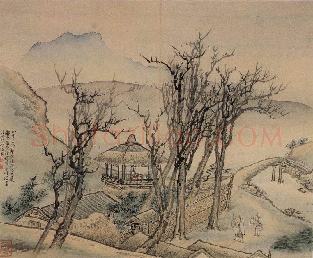 清 袁耀 山水册 书画作品