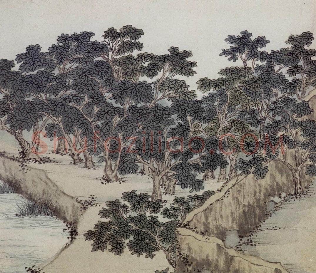 明 沈周 《东庄图册》 书画作品