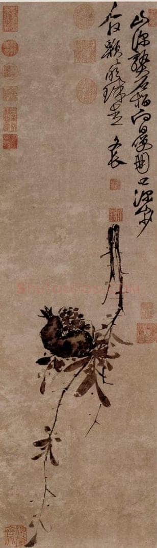  徐渭 《榴实图》 书画作品