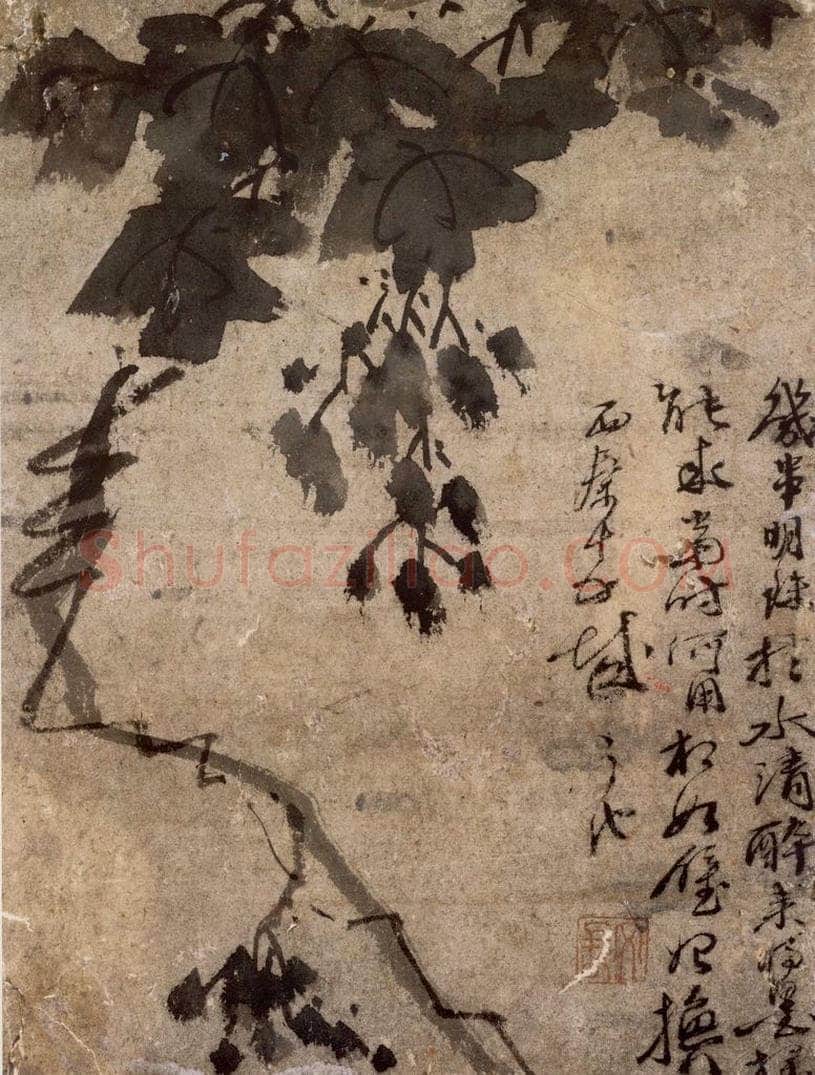  徐渭 《墨葡萄图》 书画作品