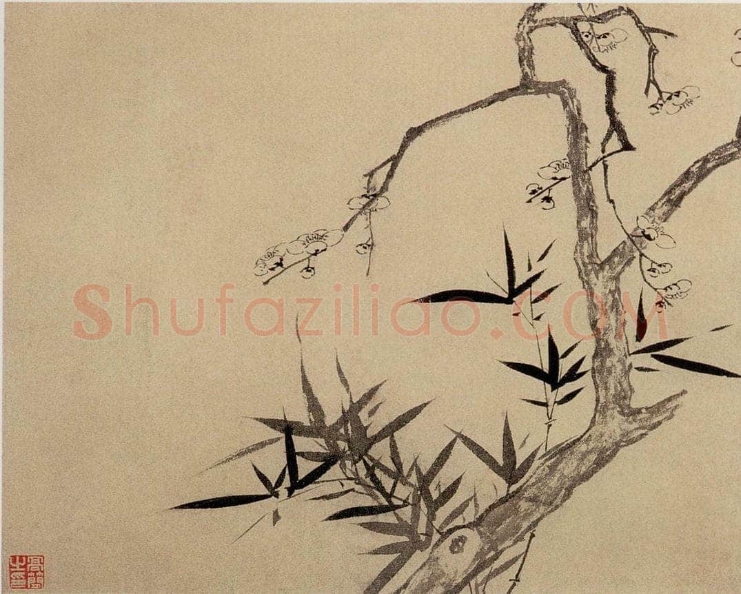 清 高简、张照 《梅花图册》 书画作品