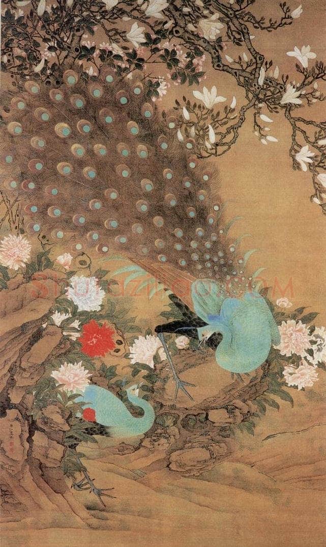 清 虞沅 《玉堂富贵图》 书画作品