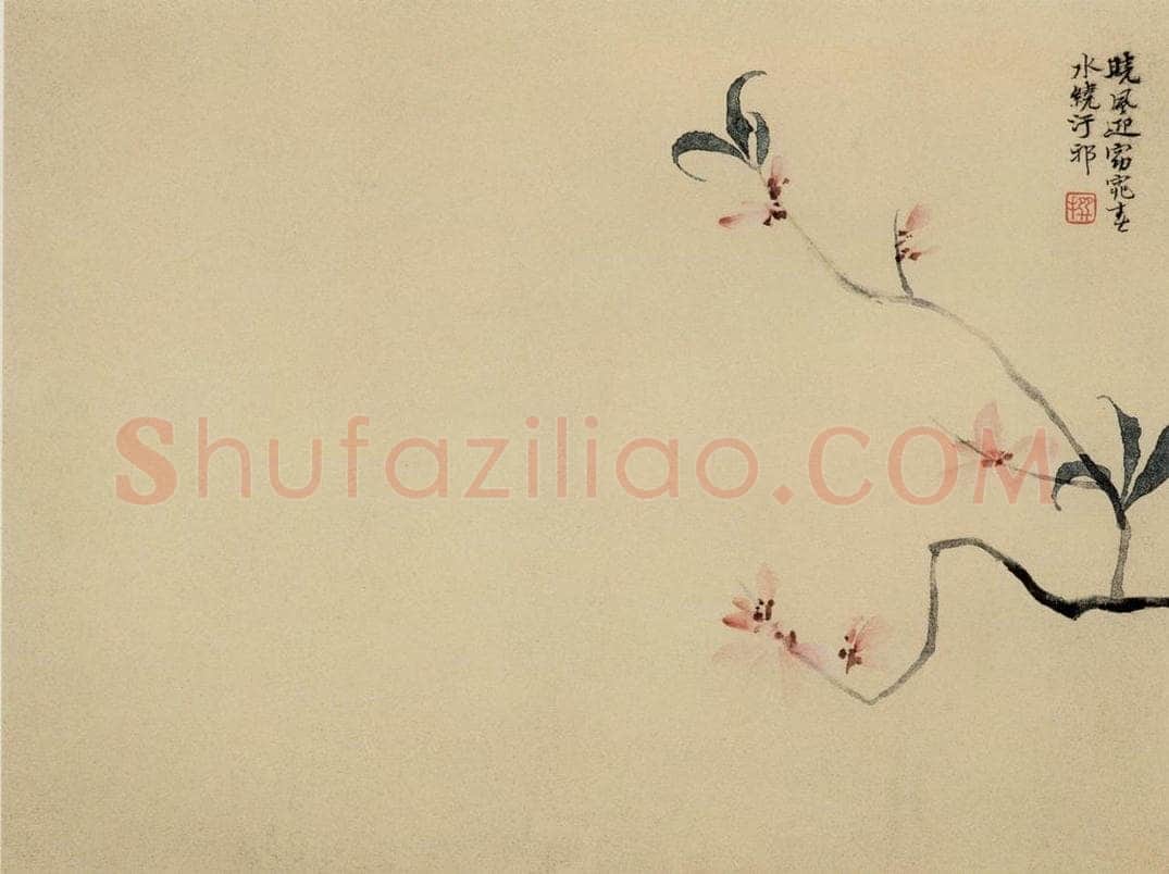 清 陈撰 《折枝花卉图册》 书画作品