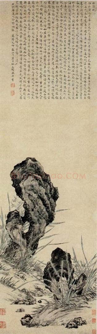 明 杜大绶 《幽兰图》 书画作品