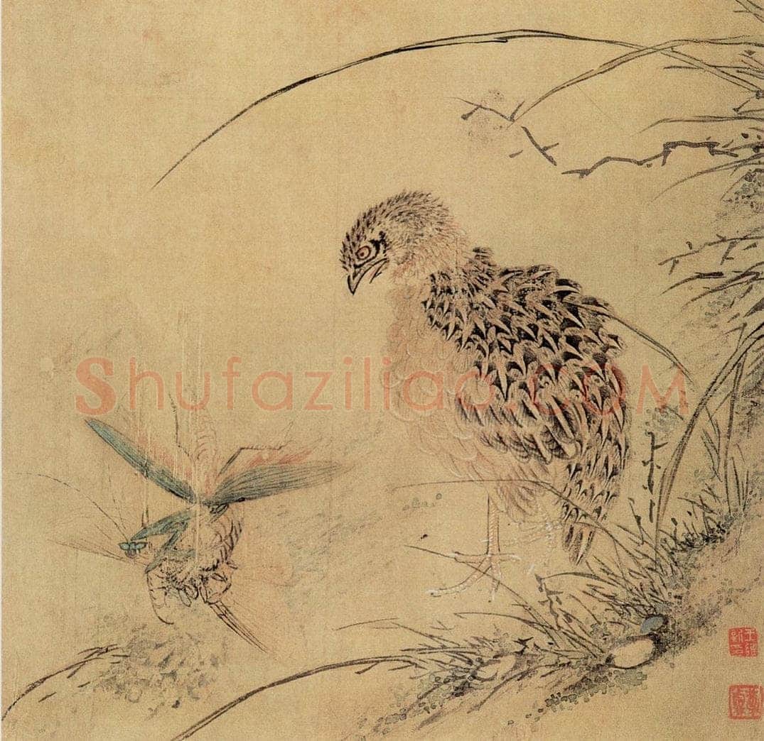 明 王维新 《花鸟图册》 书画作品