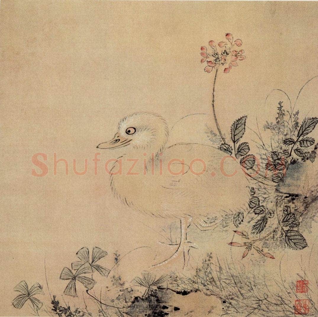 明 王维新 《花鸟图册》 书画作品