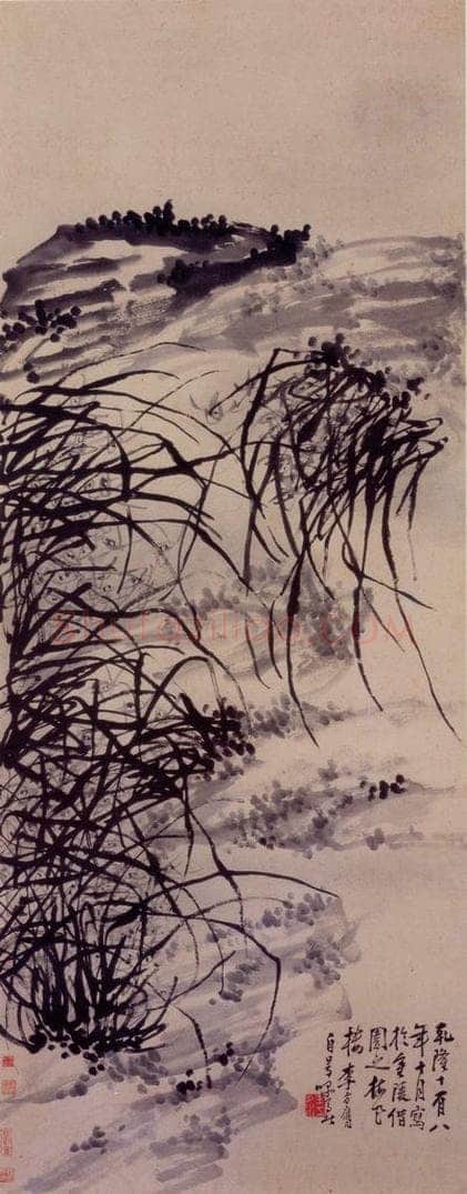 1753年 李方膺 《兰石图》 书画作品