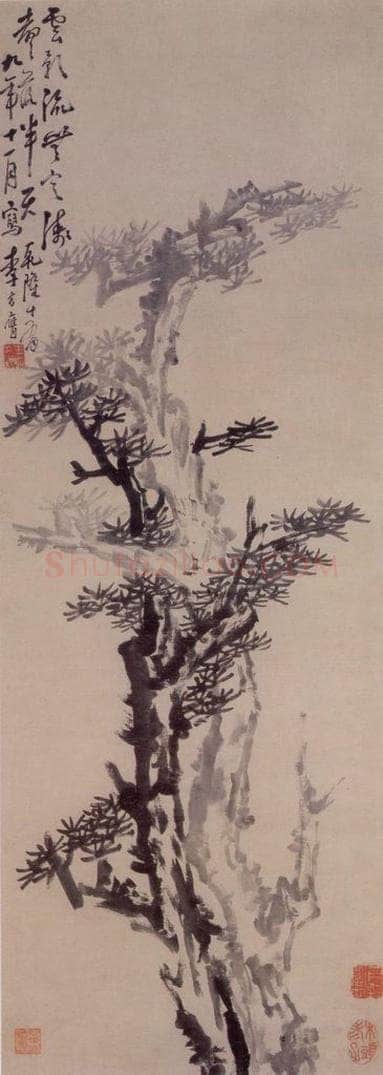 1754年 李方膺 《古松图》 书画作品