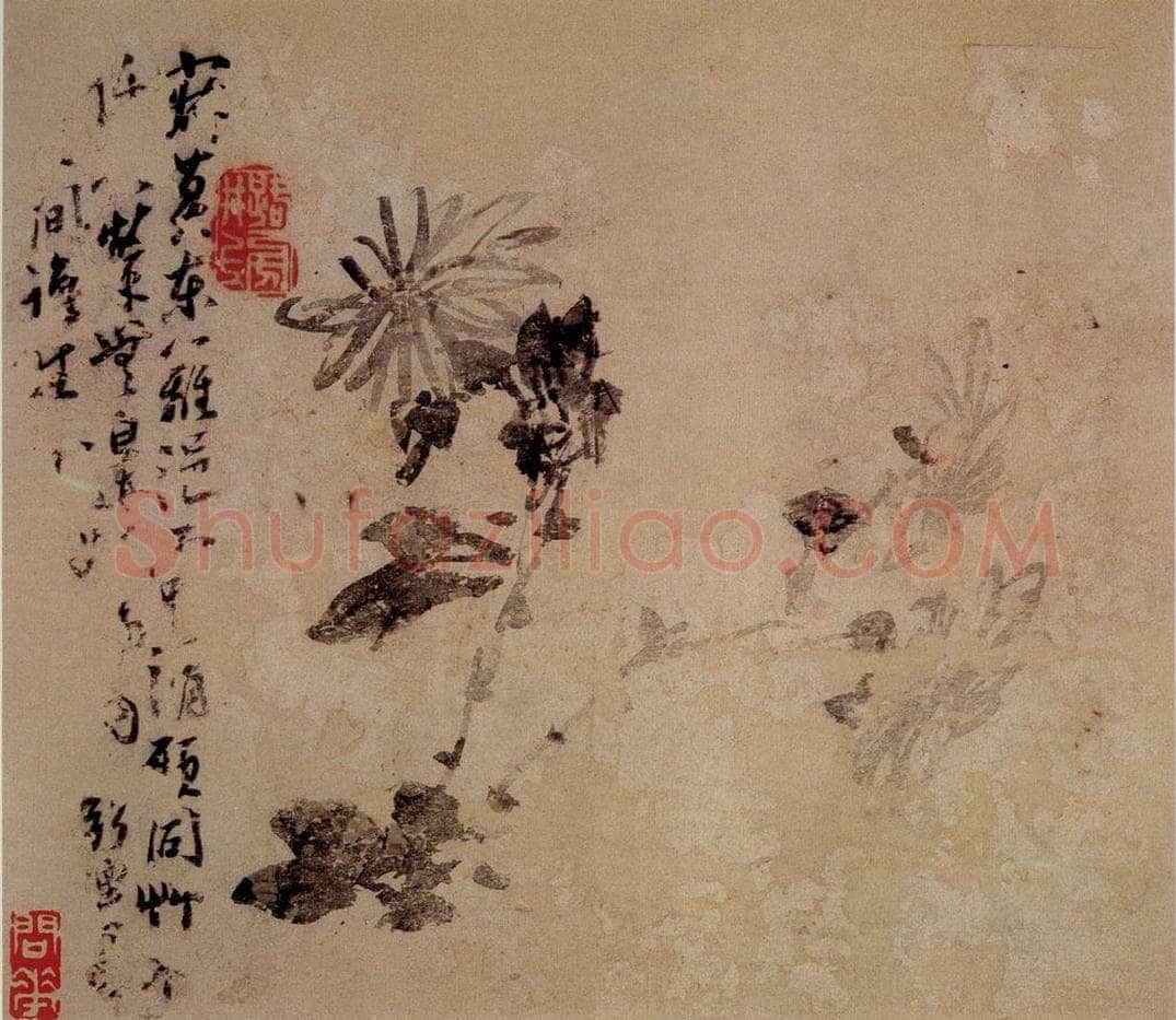1744年 李方膺 《花卉册》 书画作品