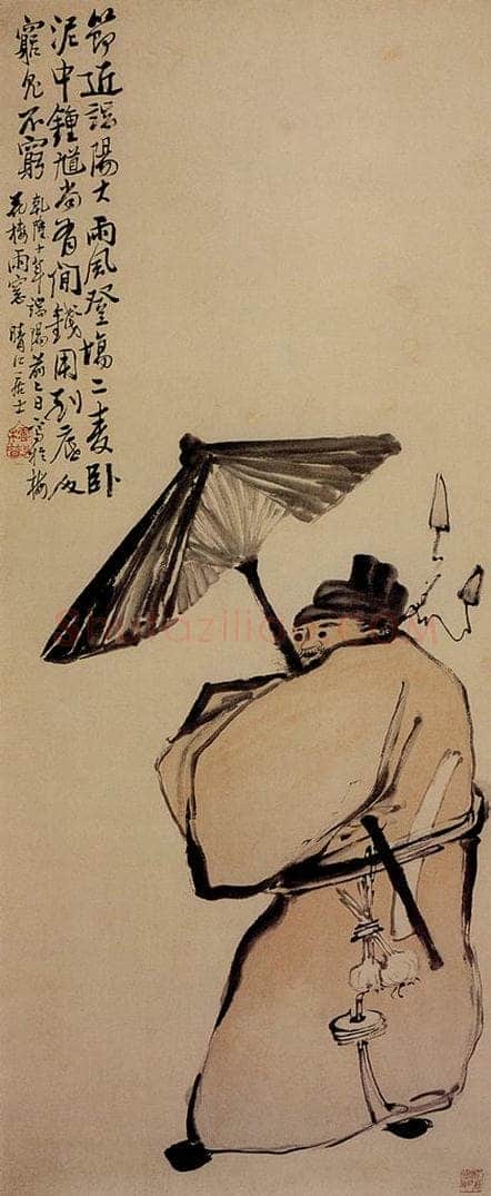 1745年 李方膺 《钟馗》 书画作品