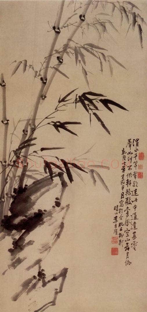 1751年 李方膺 《竹石图》 书画作品