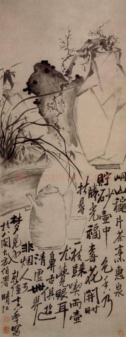 1751年 李方膺 《梅兰》 书画作品