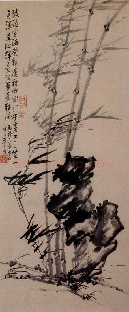 1753年 李方膺 《风竹图》 书画作品