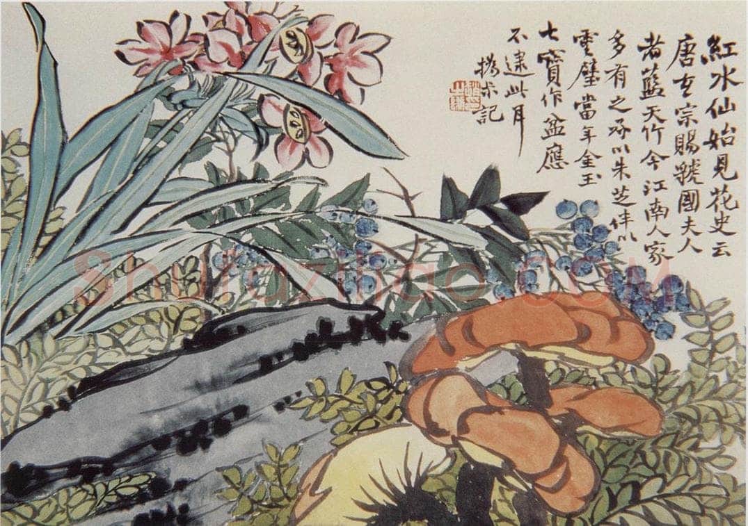 清 赵之谦 《蔬果花卉图册》 书画作品