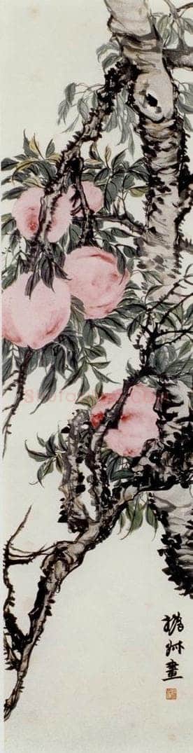 清 赵之谦 《花卉四条屏》 书画作品